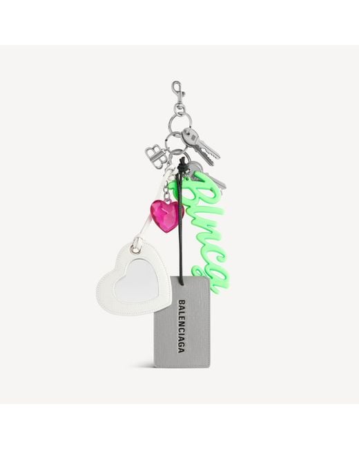Balenciaga Green Aki Charm/Keychain