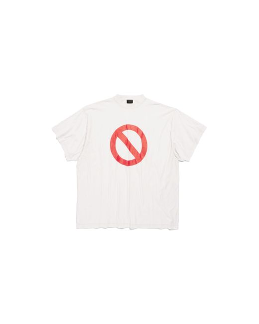 Balenciaga White Music Bfrnd Series Inside-out T-shirt Oversized