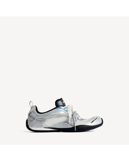 Balenciaga White Radar Gradient Lines Sneaker for men