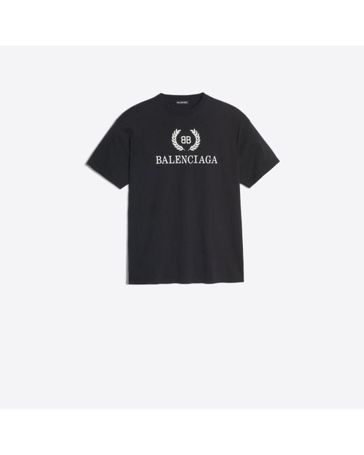 Balenciaga Black Bb T-shirt for men