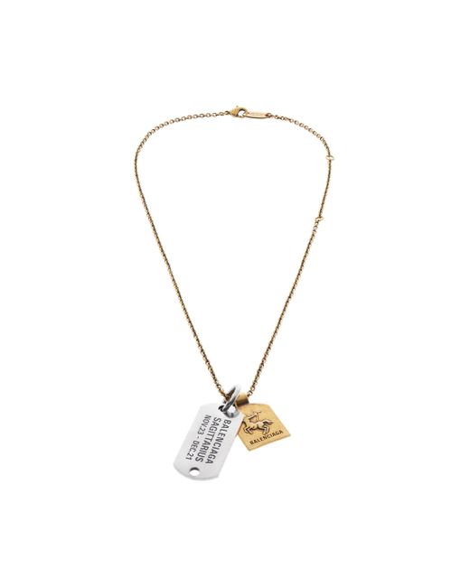 Balenciaga Horoscope Sagittarius Necklace in Metallic | Lyst Canada