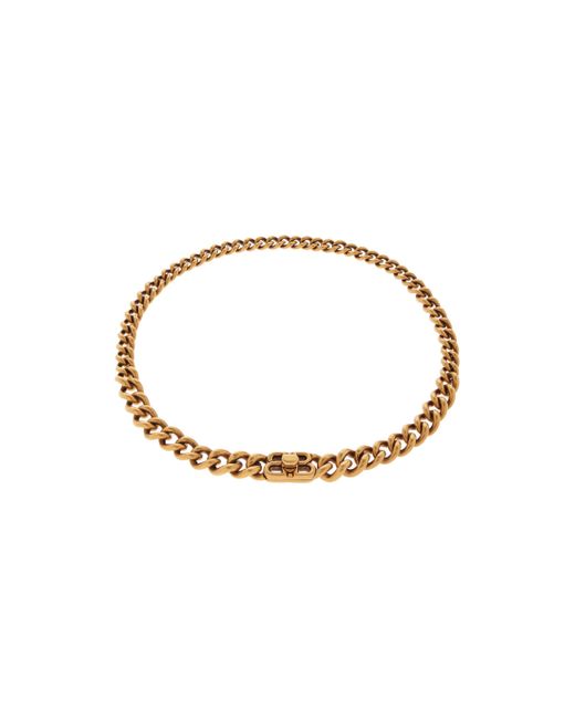 Balenciaga Metallic Monaco Chain Necklace