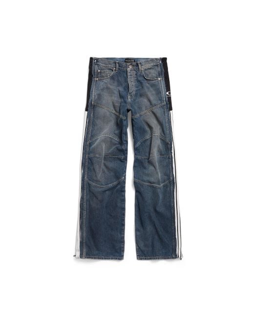 Balenciaga Blue Cut-Up Tracksuit Pants for men