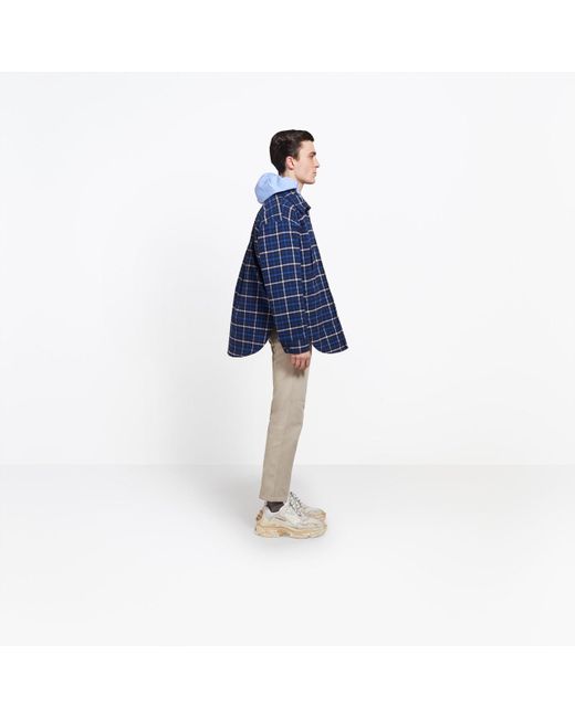 balenciaga peacoat overshirt