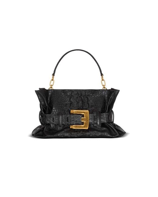 Balmain Black Medium Anthem Bag