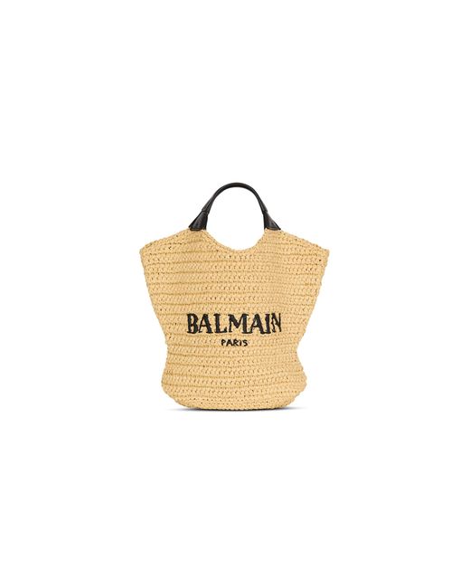 Borsa Shopper Mini All'Uncinetto di Balmain in Metallic