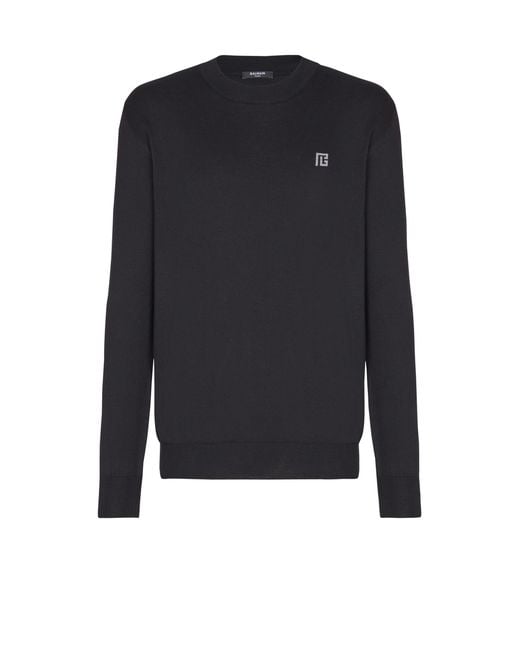 Pullover Sottile di Balmain in Blue da Uomo