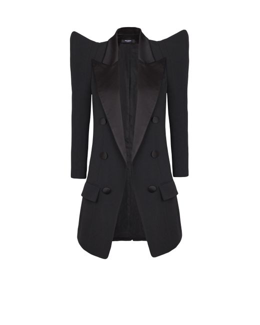 Balmain Black Pagoda Side To Side Jacket