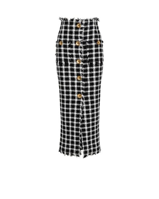 Gonna Lunga di Balmain in Black