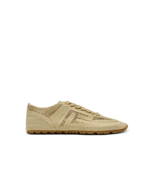 Balmain Natural Racer 45 Macramé Trainers