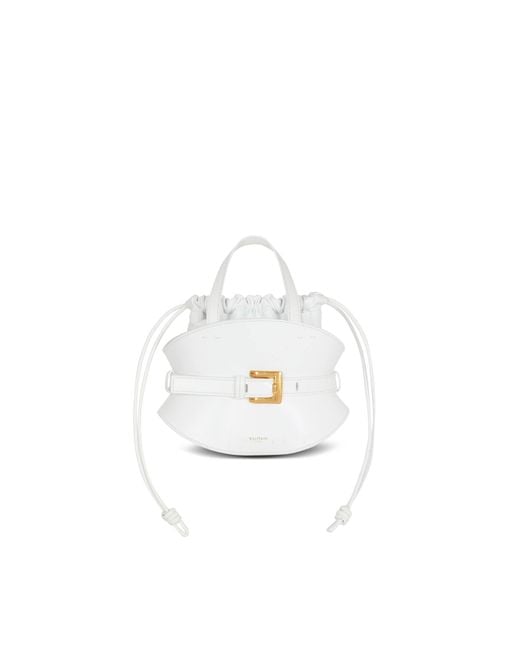 Balmain White Shuffle Mini Bag