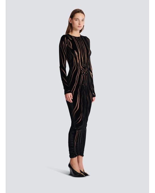 Abito Lungo di Balmain in Black
