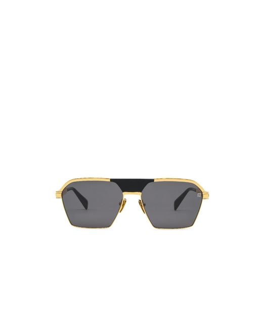 Balmain Metallic Sergeant Sunglasses