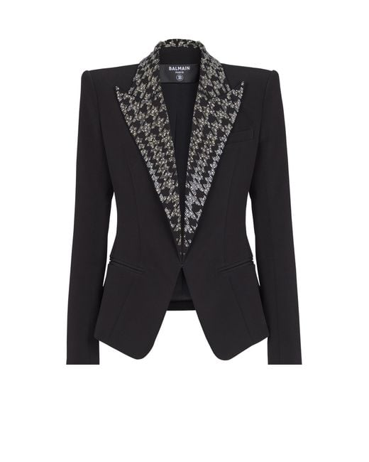 Balmain Black Embroidered 6-Buttons Jacket