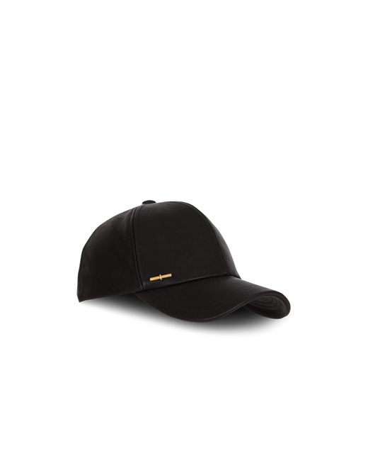 Balmain Black Kappe Aus Lammleder
