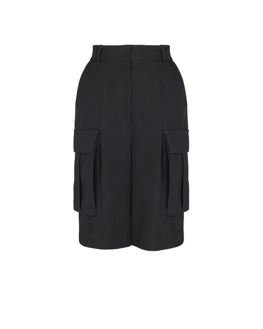 Balmain Black Bermuda Shorts