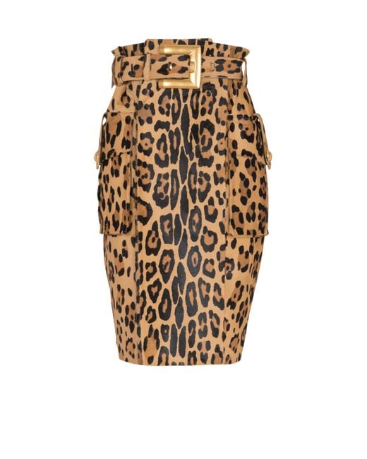 Gonna Midi di Balmain in Natural