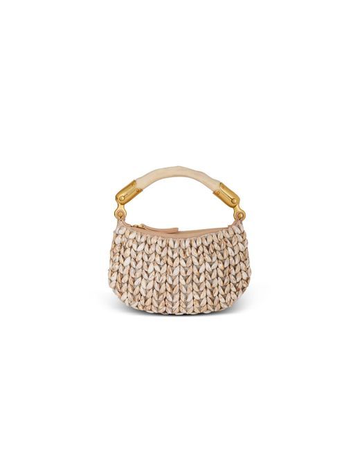 Balmain White Ebene Mini Bag