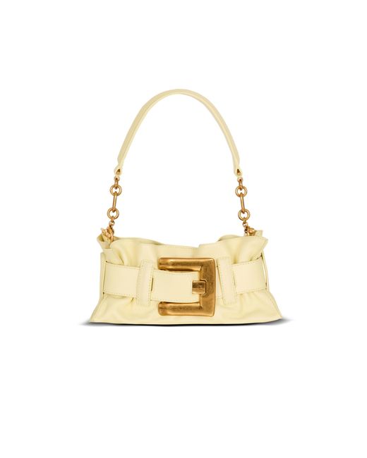 Balmain Metallic Mini Anthem Shoulder Bag