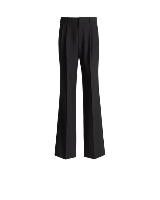 Balmain Black Wool Trousers for men