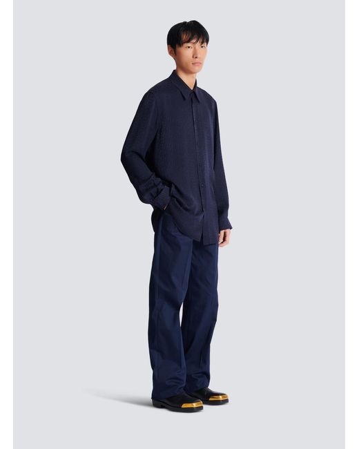 Camicia di Balmain in Blue da Uomo