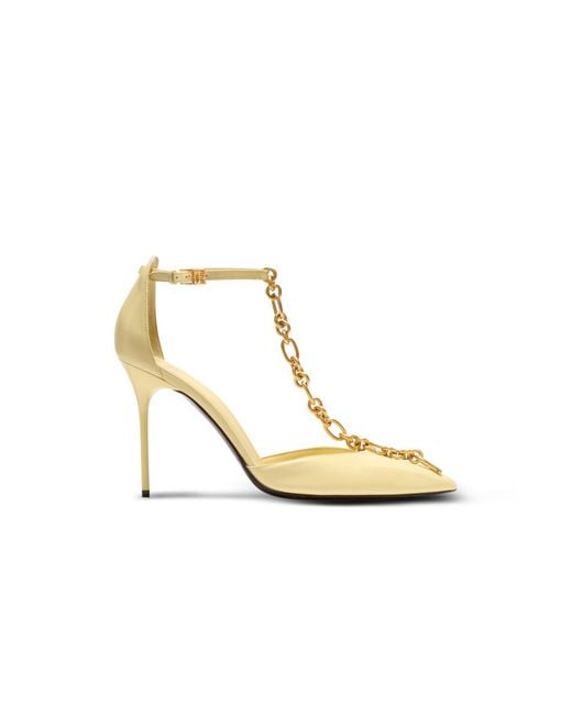 Balmain Metallic Sync Shiny Lambskin Stilettos