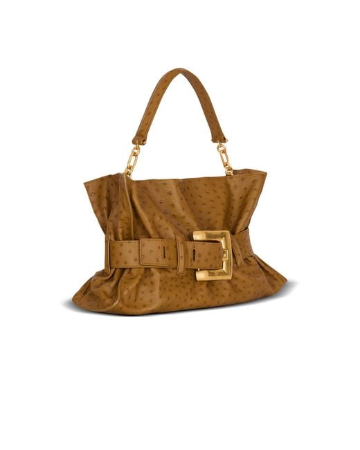 Balmain Metallic Medium Anthem Bag