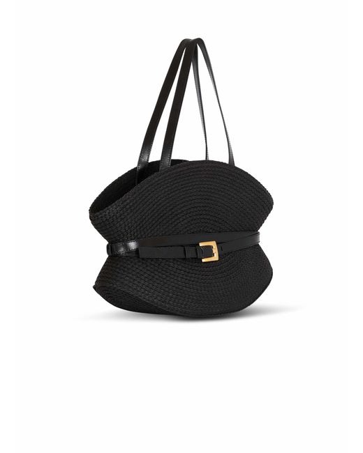 Borsa Shuffle Media di Balmain in Black