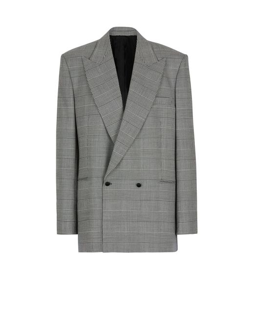 Balmain Gray Oversized Jacket