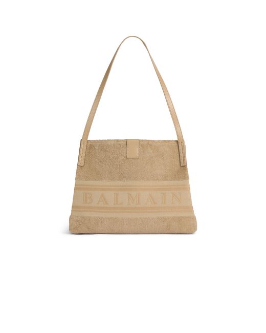 Borsa Shopper Release Piccola di Balmain in Natural