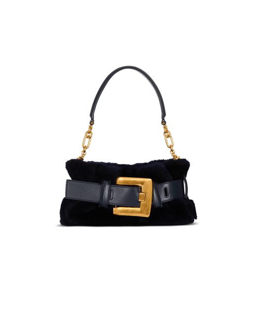 Balmain Black Mini Anthem Bag