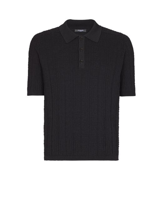 Polo di Balmain in Black da Uomo