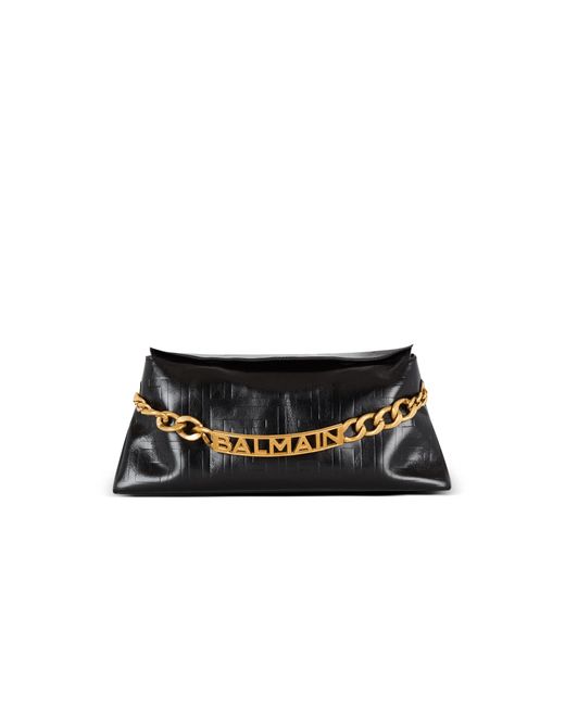 Balmain Black 1945 Soft Clutch