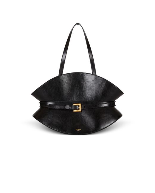 Balmain Black Medium Shuffle Bag