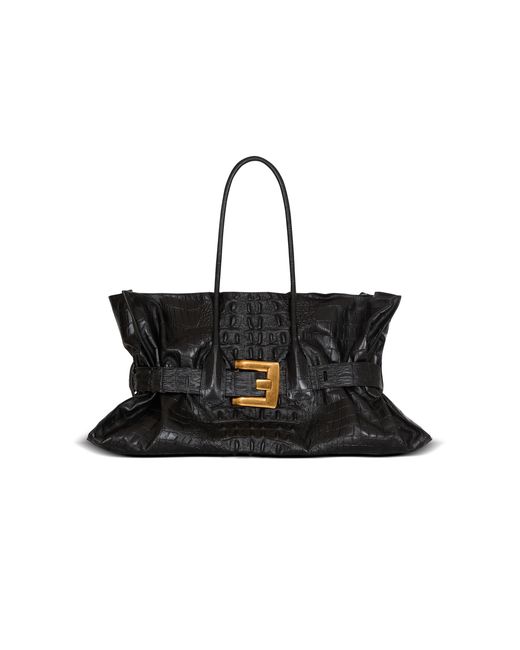 Balmain Black Xl Anthem Bag