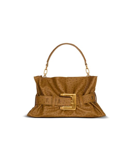 Balmain Metallic Medium Anthem Bag