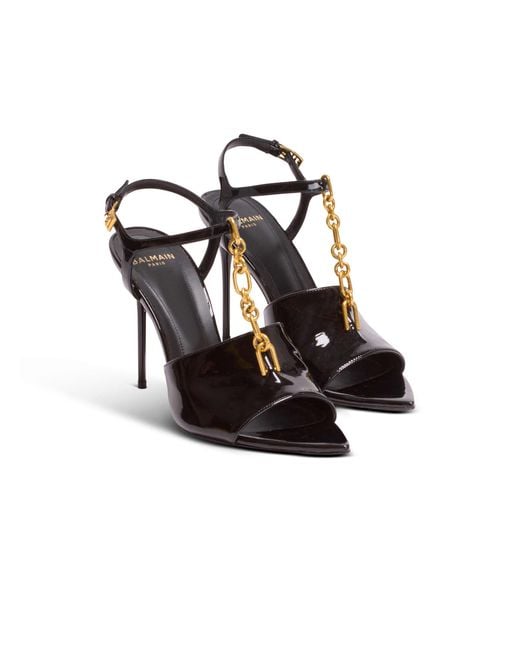 Balmain White Sync Sandals