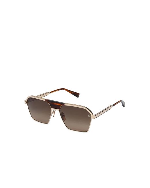 Balmain Brown Sergeant Sunglasses