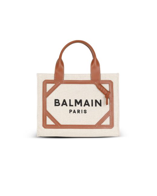 Balmain Natural B-Army Small Tote Bag