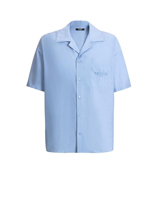 Balmain Blue Vintage Shirt for men