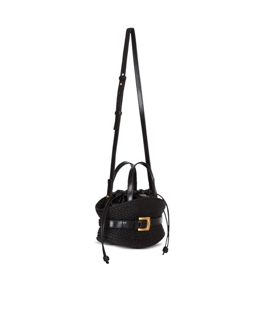Borsa Shuffle Mini di Balmain in Black