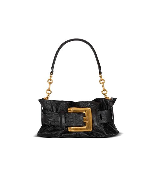 Balmain Black Mini Anthem Bag