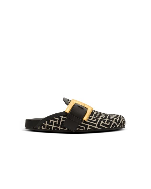 Balmain Black Anthem Mules