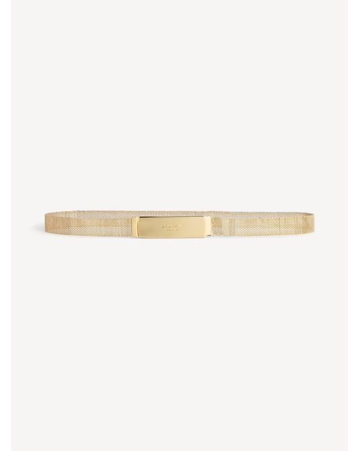 Balmain Natural Braided Brass Belt