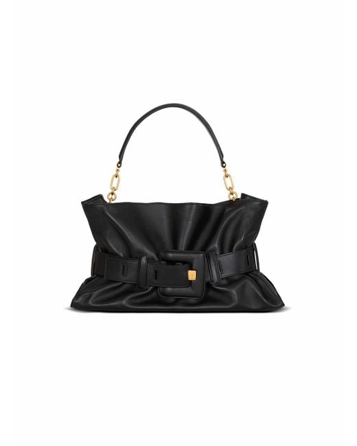 Balmain Black Medium Anthem Bag