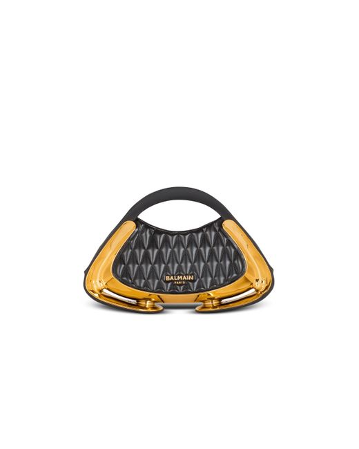 Balmain Blue Quilted Small Jolie Madame Bag