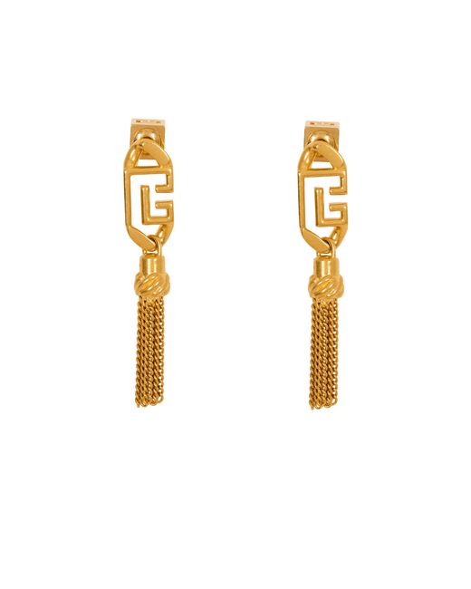 Balmain Metallic Sync Pb Pendant Brass Earrings