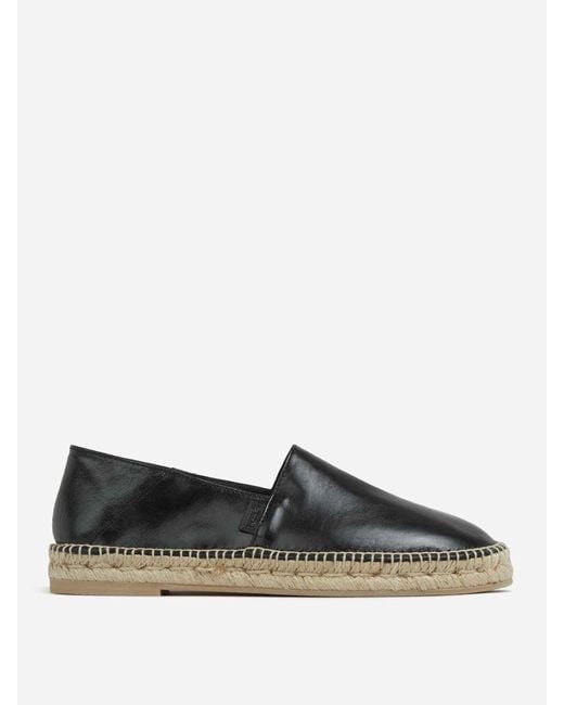 AMI Gray Leather Espadrilles for men