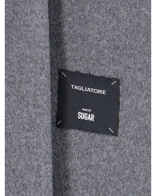 Tagliatore Gray Double-breasted Coat