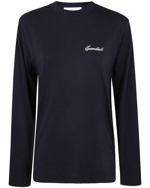 Fear Of God Blue Women`s Classic Fit Long Sleeve Clothing